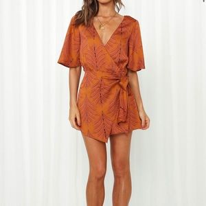 Hello Molly Rust color playsuit/romper